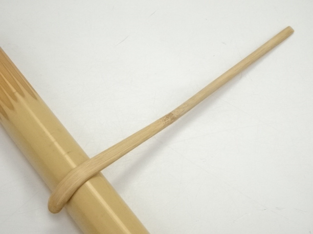 道具 ] - 道具 奥田宗春造 竹茶杓（銘：瀧）（大徳寺 前田昌道書付